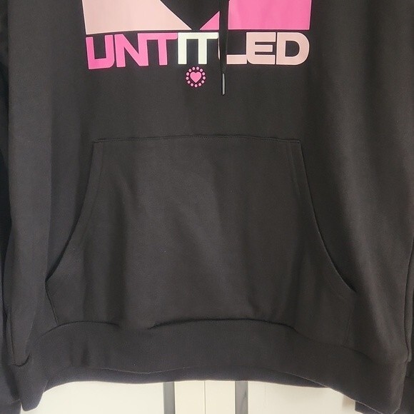 Designs Untitled UNTITLED Heart Hoodie Pullover long sleeve XL black multicolor - Picture 4 of 13